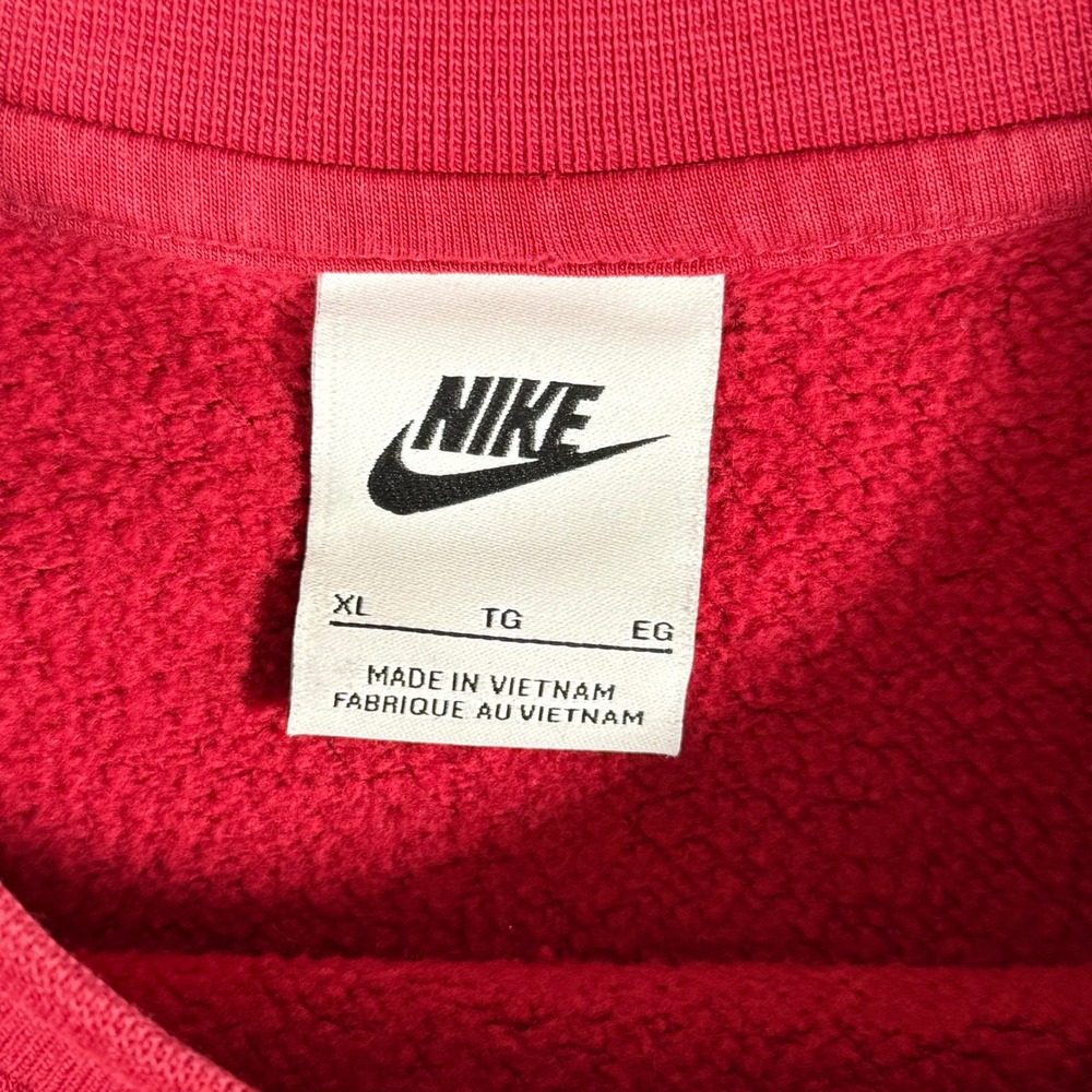 Nike Air Crewneck Sweatshirt Pullover Long Sleeve Mens XL Burgundy Red - Picture 3 of 11